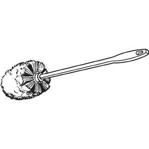 Long Handle Toilet Bowl Brush, 1 Each, White