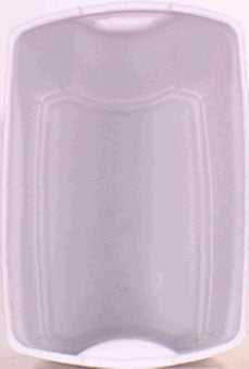 13.25-Gallon Spring Top Wastebasket, White