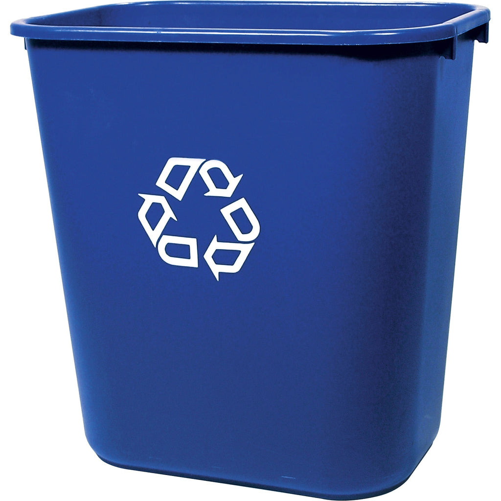 Deskside Recycling Container, 7 Gallon/28 QT, Blue